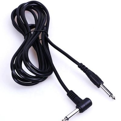Personnalisation 10FT 90 degrés à droit 1/4 6.35mm TS Jack instrument patch câble de guitare
