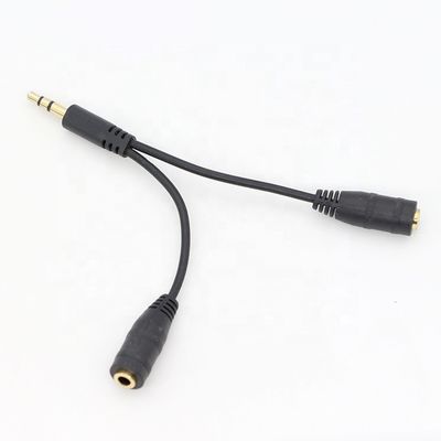 1 homme à 2 femmes Split 3.5 mm Jack stéréo casque audio Y câble de séparation