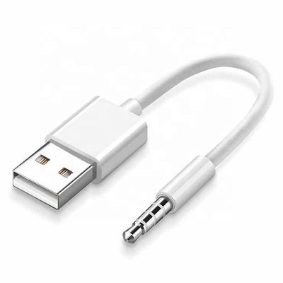 USB 2.0 Femme à 3,5 mm Jack 3 pôles Adaptateur de convertisseur AUX pour haut-parleur audio de voiture