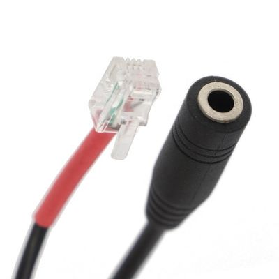 RJ9 RJ10 à féminin 3,5 mm CTIA Plug Audio Jack Headset Adapter câble pour téléphone de bureau