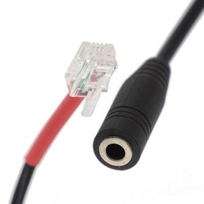 RJ9 RJ10 à féminin 3,5 mm CTIA Plug Audio Jack Headset Adapter câble pour téléphone de bureau