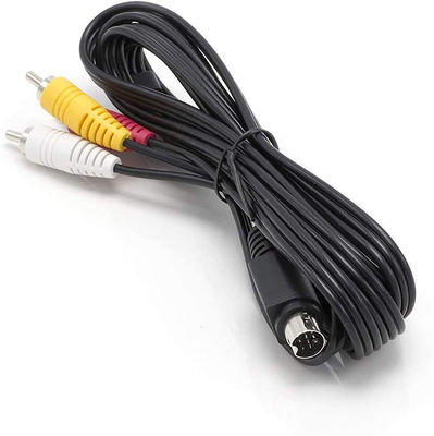 9 broches Mini Din à 3 câble audio vidéo RCA S pour les écrans de télévision récepteur audio vidéo