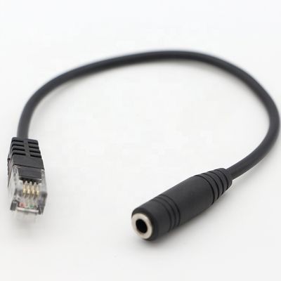 OEM RJ9 RJ10 à féminin 3,5 mm CTIA Plug Audio Jack Headset Adapter câble pour téléphone