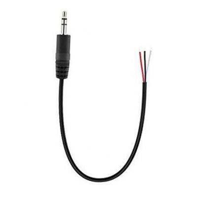 TRS 2 Pole Stereo Audio Jack 3,5 mm Masculin Plug to Stripped Fil étanché à l'étain à l'air libre câble à extrémité ouverte