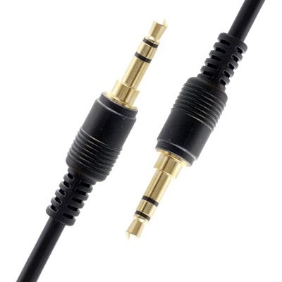 OEM plaqué or 1M 2M 3M mâle à mâle 3.5mm Jack haut-parleur auxiliaire câble audio stéréo