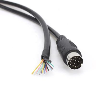 1M 2M Shield 13 PIN Din Connecteur personnalisé à câble à queue de porc