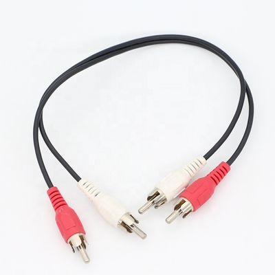 CUSTOM M 2M 3M TV Y Splitter 2 RCA câble audio vidéo mâle à 2 RCA mâle