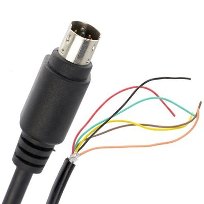 Personnalisation 6 7 8 PIN MINI DIN à Pigtail câble en fer blanc
