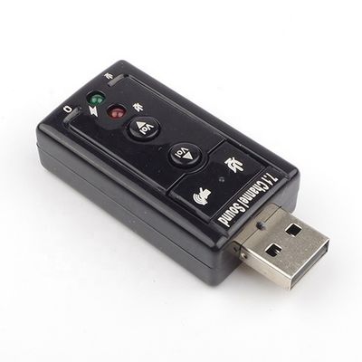 Plug and Play Audio Mic Studio Adaptateur de carte de son externe USB