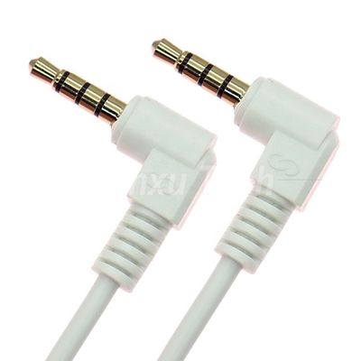 Angle de 90 degrés homme à homme 3,5 mm 3 4 pôles TRS TRRS mono microphone stéréo audio jack adaptateur de patch câble pour casque