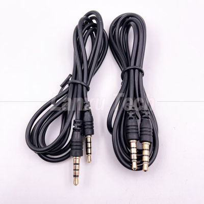 Stock homme à homme 3,5 mm 4 pôles jack stéréo microphone câble d'extension audio pour écouteur haut-parleur d'ordinateur