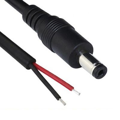 Cable à courant continu à l'extrémité nue à rayures câble à queue de cochon