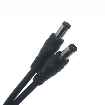16AWG personnalisé 18 20 22 24 26 28 AWG homme à homme 5.5x2.1mm 5.5x2.5mm 3.5x1.35mm 12V câble d'extension d'alimentation en prise continue pour caméra de surveillance