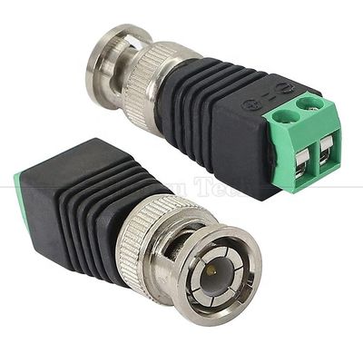 Terminel à vis sans soudure connecteur BNC mâle femelle adaptateur d'alimentation pour caméra de surveillance CCTV Moniteur vidéo enregistreur