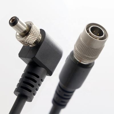 Fermeture à vis OEM 90 degrés angle droit 5V 12V mâle à femelle 5.5x2.1mm 5.5X2.5mm câble d'alimentation CC