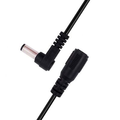 90 degrés d'angle homme à connecteur féminin 5.5x2.1 mm Jack de canon câble d'extension de courant continu