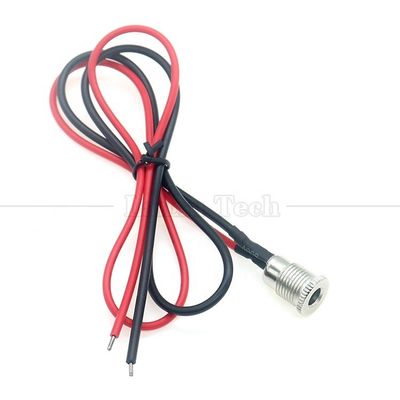 18AWG 10A monture de prise féminine à filetage métallique DC099 5,5x2,1 mm 5,5x2,5 mm monture de panneau connecteur pigtail câble jack de courant continu