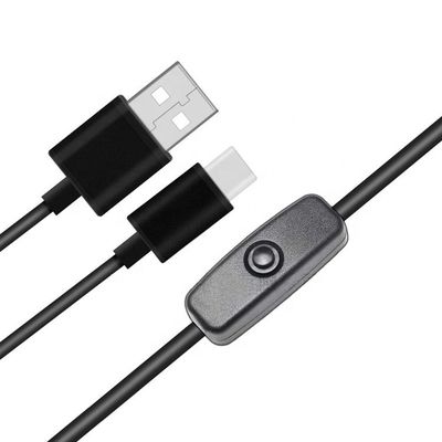 1m 5V 3A câble USB de type C avec commutateur ON OFF pour Raspberry Pi