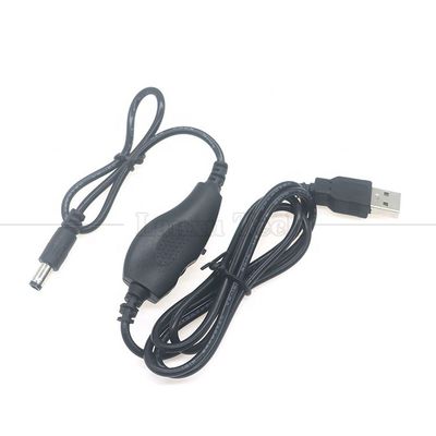 5V USB à courant continu 5.5x2.1mm 12V Contrôle de la luminosité de sortie Dimmer réglable allumé et éteint Cable de commutateur pour ventilateur de lampe à LED