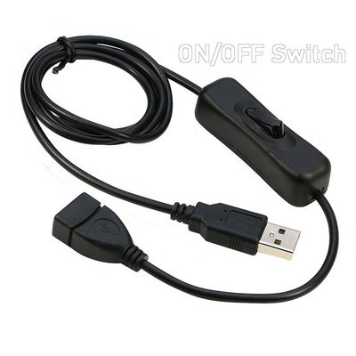 Chargement de données par câble USB de commutateur de type mâle à femelle pour ordinateur à lampe à LED