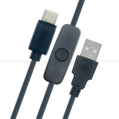 5V USB A mâle à type C USB commutateur alimentation ON OFF câble pour Raspberry Pi LED bande
