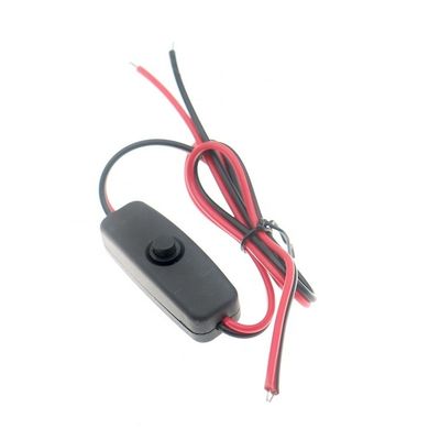 Bouton d'interrupteur en ligne personnalisé sur et hors câble d'alimentation pour moteur de lampe à LED