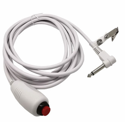 Custom 6.35 Single Button Switch Line Appel d'urgence Bouton d'appel infirmière câble avec clip pour le système d'appel infirmière station infirmière