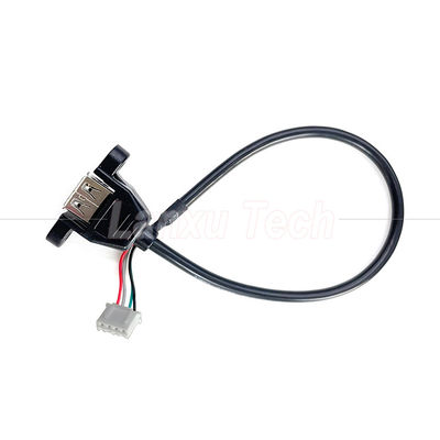 Cable à 4 broches USB 2.0 monté sur panneau de type A à JST XH PH VH
