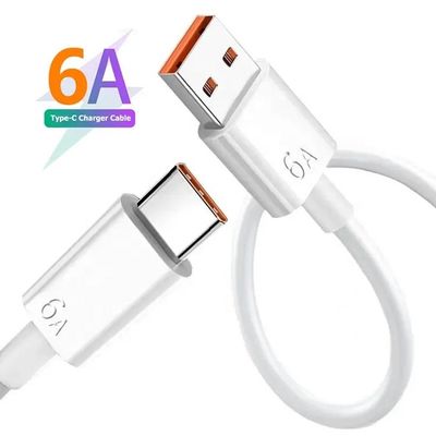 Chargement super rapide 6A type C câble de chargement de données USB pour téléphone portable