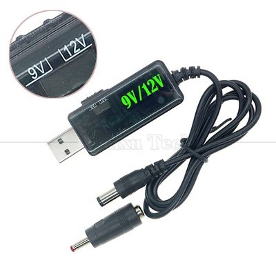1m Drok 5V USB pour augmenter 9V 12V Step Up Multi sortie câble convertisseur CC pour le modem du routeur