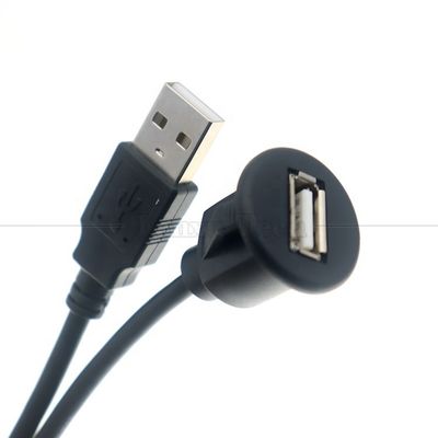 Tableau de bord stéréo audio de voiture Montage de panneau de décharge de type USB 2.0