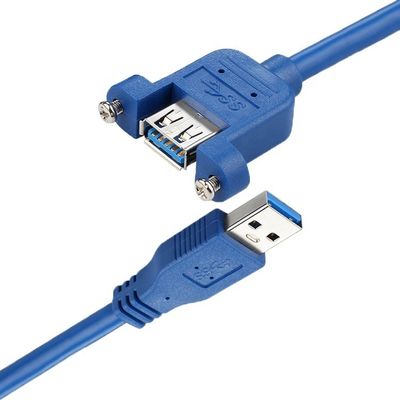 Données à haute vitesse 5 Gbps USB 3.0 Type A Montage de panneau mâle à femelle câble d'extension USB 3.0