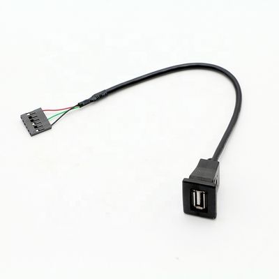 1M 2M 3M Connectez-vous à la prise USB du panneau de montage du câble avec 6 fils Terminal Dupont