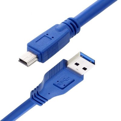 Cable d'extension USB 3.0 à haute vitesse de 5 Gbps de type A mâle à mini B 10 PIN