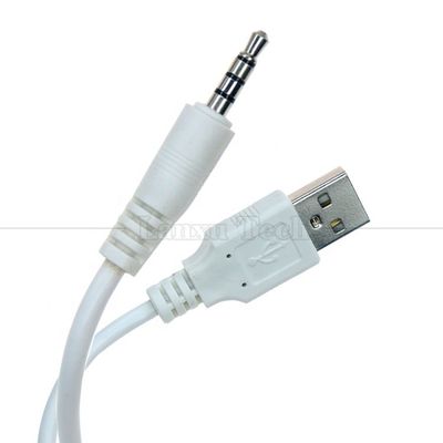 Chargeur de données personnalisé USB un mâle à aux 4 pôles 3,5 mm câble d'adaptateur audio jack pour casque haut-parleur