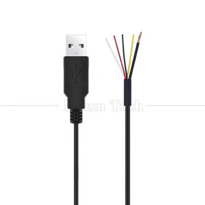 Écran USB A mâle à 4 fils nus câble à queue de cochon