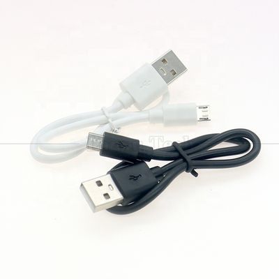 Pas cher court 30cm 50cm 1m blanc noir charge rapide 1A V8 Micro B à USB Un câble de charge mâle pour haut-parleur écouteur Power Bank
