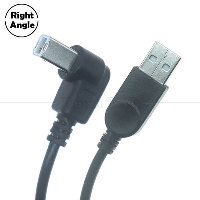 90 degrés angle droit type A mâle à B mâle câble d'extension de connecteur d'imprimante USB 2.0