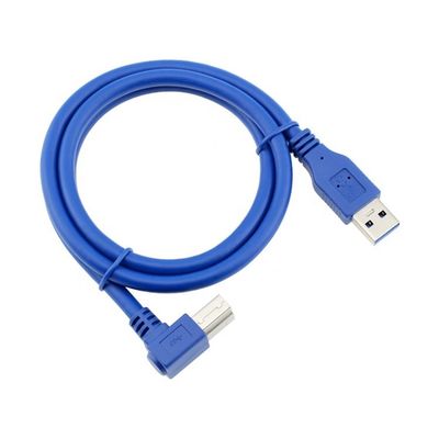 Cable d'imprimante à haute vitesse 5Gbps 90 degrés à angle droit USB 3.0 A mâle à USB B pour Epson HP