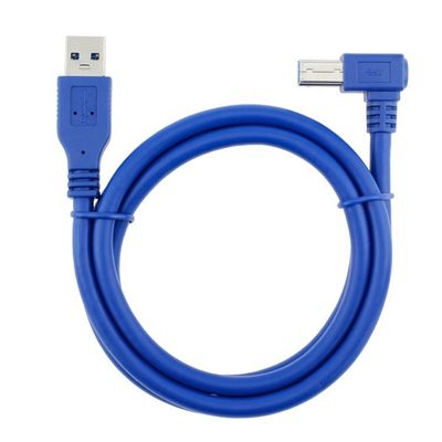 Cable d'imprimante à haute vitesse 5Gbps 90 degrés à angle droit USB 3.0 A mâle à USB B pour Epson HP