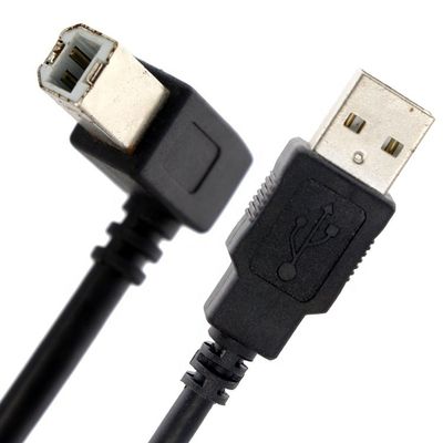 Cable d'imprimante d'extension USB B mâle à USB A mâle de haute qualité à angle droit de 90 degrés