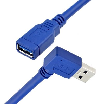 Haute vitesse 5 Gbps 1m 90 degrés angle droit USB 3.0 Type A câble d'extension USB 3.0 mâle à femelle