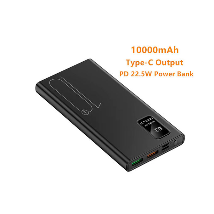 Portable extérieur 10000mah PowerBank affichage LED PD QC3.0 22.5W Charge rapide Slim Power Banks 10000mAh Chargeur USB-C pour iphone 15 0