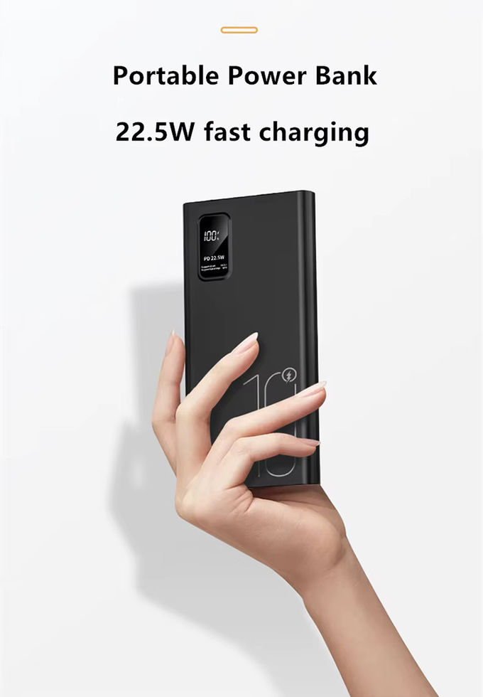 Portable extérieur 10000mah PowerBank affichage LED PD QC3.0 22.5W Charge rapide Slim Power Banks 10000mAh Chargeur USB-C pour iphone 15 2
