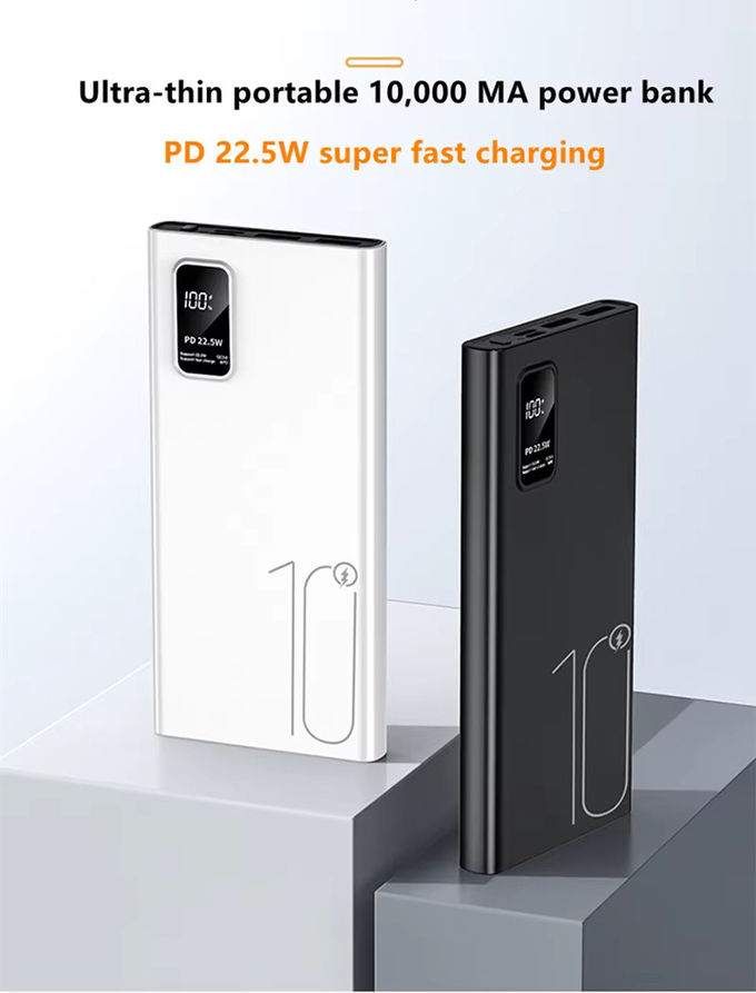 Portable extérieur 10000mah PowerBank affichage LED PD QC3.0 22.5W Charge rapide Slim Power Banks 10000mAh Chargeur USB-C pour iphone 15 1